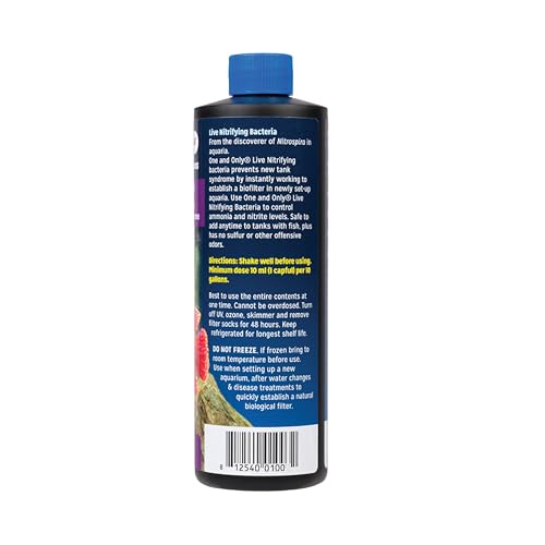 DrTim’s Aquatics One & Only for Freshwater Aquariums – 4 oz – Live Nitrifying Solution – Jumpstarts Cycling, Supports Biological Balance & Long-Term Water Stability