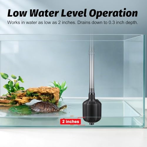 hygger 5 in 1 Electric Aquarium Gravel Cleaner, 360GPH Automatic Fish Tank Vacuum Water Changer, Vacuum Water Changer Sand Wash Filter (15W, Adjustable Length)