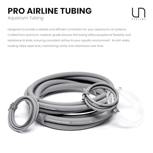 Ultum Nature Systems Pro Tubing - 4/6mm ID/OD Durable Aquarium Filter Tubing, CO2 and Airline Tubing for Fish Tanks - 2 Meter/6.56 Feet Roll - size: Air - 4/6mm ID/OD