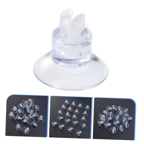 Toddmomy 18pcs Aquarium Airline Tube Holder Clips Rubber Suction Cups for Fish Tank Air Pump Accessories Aquarium Hose Fixed Isolation Clips