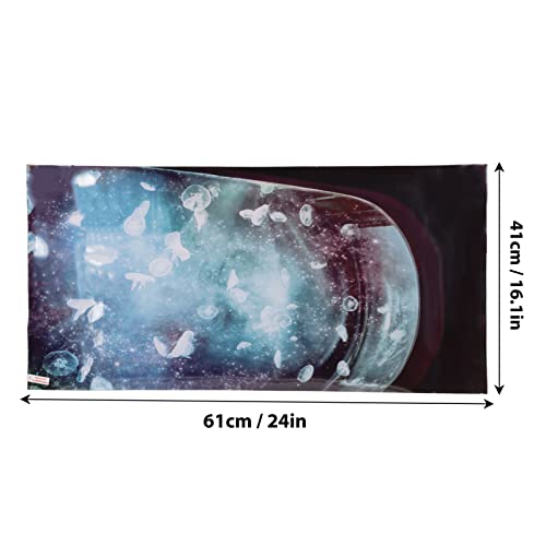 3D Aquarium Background PVC Fish Tank Decoration Sticker, Self Adhesive Backdrop with Realistic Pattern for Freshwater Saltwater Tanks (61 * 41CM) - size: 61*41CM