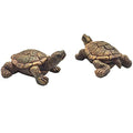 2 Pcs Miniature Turtle Figurines, Fish Tank Decoration Fairy Garden Teutle Landscape Decor Ornament
