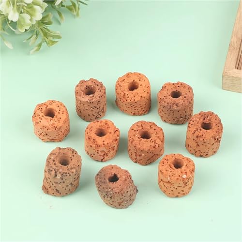 60Pcs Plant Ring Aquarium Fixed Watertank Filter Weightsholder Plants Fixing Tool Aquatic Media Pottery Gravityceramic Rings
