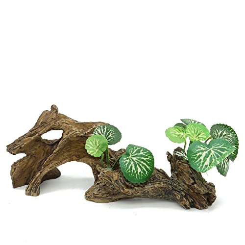 JIHAQUA Artificial Driftwood for Aquarium Decor Plastic Plant Branches Ornament for Fish Tank Decorations (Style C)