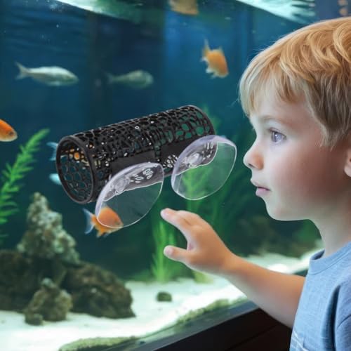 Betta Fish Toys, Black Betta Fish Tunnel Hammock, Safe Aquarium Decor for Smallfish Shrimp, Bettas Tank Accessories with Suction Cups Perfect for Hideout and Play Area - color: Black