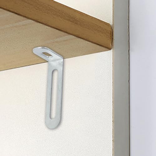 2"x1"x0.5"Adjustable Right Angle Brackets Metal L Bracket Heavy Duty 90 Degree Corner Fastener L-Shape Corner Brace Support Silver Shelf Bracket , 10Pcs - size: 2"x1", style: SILVER/10PCS