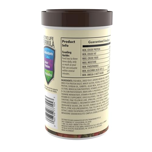 TetraMin Nutritionally Balanced Tropical Flake Food for Tropical Fish, 2.2 oz (Pack of 2) - size: 2.2 Ounce (Pack of 2)