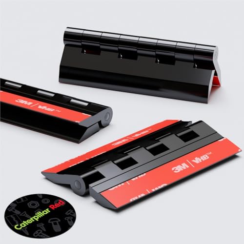 4X 75mm Black Acrylic Hinges. No Glue Required, Self Adhesive. Black Plastic Acrylic, 2 61/64-4 Pack-