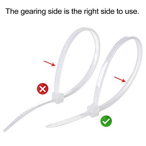 3/4" Strong Back-Glue Self Adhesive White Cable Zip Tie Mounts 100pcs with 8" Ties, Screws, Outdoor Sticky Wire Fasteners Cable Clips Management Anchors Organizer Holders Squares - color: White, size: 100 Piece
