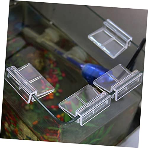 Happyyami 20pcs Aquarium Supports Fish Tank Cover Bracket for Home Aquarium Park 6mm Thick Plastic Material Safe and Practical Bracket Set