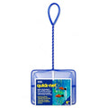 Penn-Plax Quick-Net Aquarium Fish Net - Fine Mesh, Vinyl-Covered Braided Handle - Small Aquarium Cleaning Tool for Gentle Fish Handling - Use in Freshwater & Saltwater Tanks - color: Blue, size: 6" Net - 10" Handle