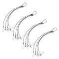 BESPORTBLE 4-Pack Grow Light Hanger Kit - Adjustable Wire Rope Hooks for Indoor Plant Lighting LED Grow Lights and Aquarium Setup 15mm x 400mm