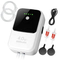 Live Bait Aerator Silent Dual Operating Mode Rechargeable Aerator for Fish, Large Capacity Aquarium Air Pump with Universal Clip for Most Bait Buckets - size: 4W 8000mAh(2 hoses)
