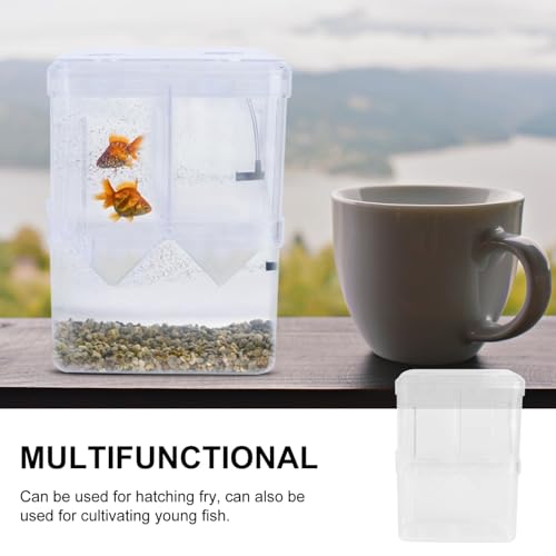 BESPORTBLE 2pcs Betta Fish Aquarium Fry Breeding Box Fish Hatching Container Aquarium Gravel Tank Incubator