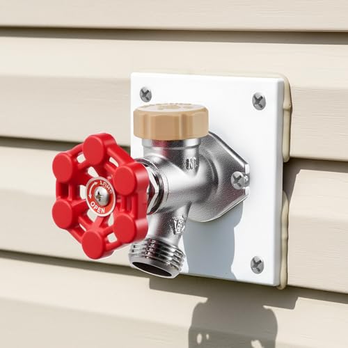 VEVOR Anti-Siphon Frost-Proof Sillcock, 12" Freeze Proof Outdoor Faucet Bib with Backflow Preventer, 1/2" Push-to-Fit Connector X 3/4" Hose Bibb, No Lead Frost-Free Spigot for PEX Copper CPVC Pipes - style: Traditional