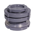 3 Inch PVC Bulkhead Water Tank Connector Adapter Fitting with Plugs Thru-Bulk Pipe Fitting for Rain Barrels, Aquariums, Ponds(Set of 1) - size: 3"-1pcs