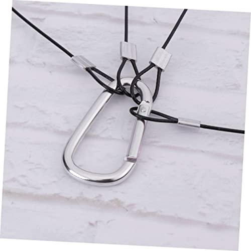 BESPORTBLE 4-Pack Grow Light Hanger Kit - Adjustable Wire Rope Hooks for Indoor Plant Lighting LED Grow Lights and Aquarium Setup 15mm x 400mm