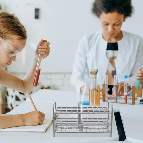 OUNONA Test Tube Rack Slot Storage Organizer for Laboratory High-Temperature Resistant Design Secure Structure Compact and Test Tube Holder