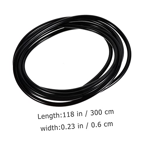BESPORTBLE Adjustable Aquarium Micro Water Control Hose Set Soft Silicone Tubing with Connectors for Fish Tanks Includes Black Hose Caps Safe for