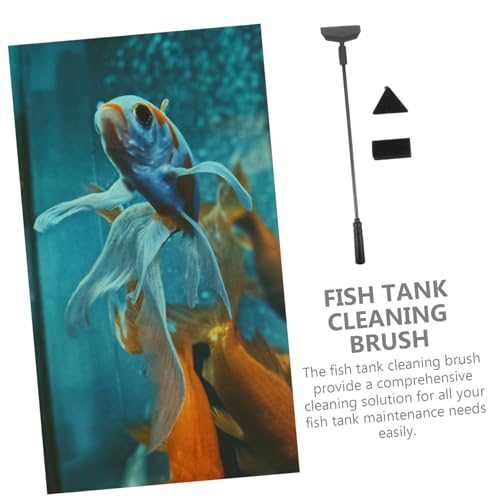 Toddmomy 1 Set Aquarium Tool Scraper Brush for Fish Tank Maintenance Ergonomic Handle Efficient for Home Aquariums and Aquascaping Supplies