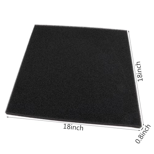 Aquarium Filter Bio Sponge Pad, Foam Sponges Filter Media, Cut fit it Filter Accessories for Fish Tanks and Ponds (18"x18"x0.8" (50PPI) 1 Pack) - size: 18"x18"x0.8" (50PPI) 1 PACK