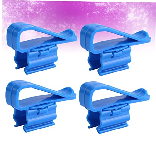 COLLBATH 4pcs Aquarium Filtration Hose Clamp Set Fit for Fish Tanks Buckets Easy to Attach Stabilize Water Hose - size: 8.50X2.60X1.80CM