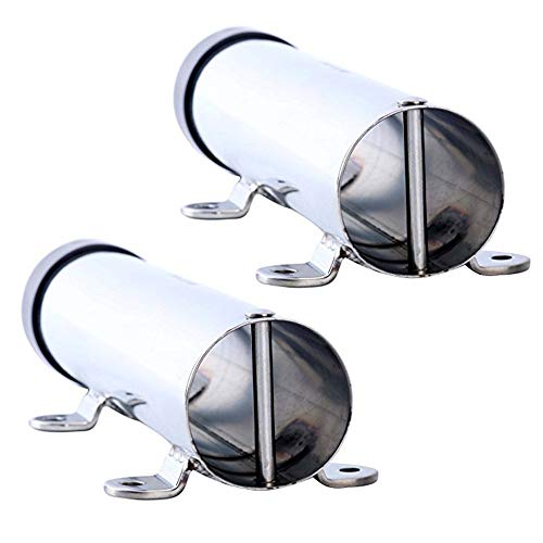 Amarine Made 2Pcs Boat Fishing Rod Holder, Stainless Steel Fishing Pole Holder, Side / Transom Mounted Rod Holders with Weld Brackets, Suitable for Kayak - 7643sh1