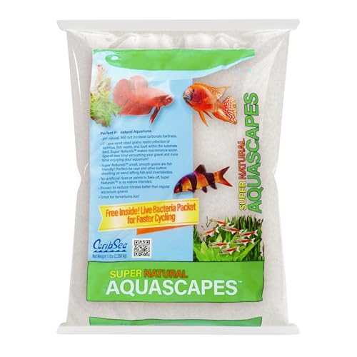 Carib Sea Moonlight Sand - 20 lbs - Soft & Natural Substrate for Freshwater Aquariums, Enhances Aesthetic Appeal & Supports Aquatic Environments - size: 20lb (Pack of 1)