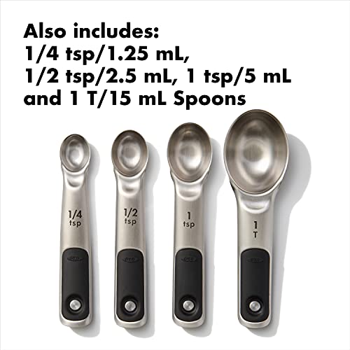 OXO Good Grips 8 Piece Stainless Steel Measuring Cups and Spoons Set - size: 8 count, style: Set