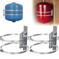 ZhouDaShu 2 Set Expansion Tank Mounting Bracket for Hot Water Heater,Thermal Expansion Tank Holder with 2 Earthquake Straps,Support 5-Gallon Hot Water Tanks up to 13 inches in Diameter - color: 2 Sets