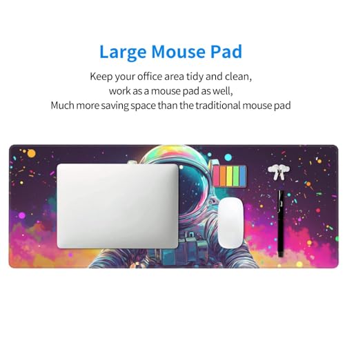 Astronaut Mouse Pad XL Large Mousepad Non Slip Rubber Base Desk Mat for Laptop Computer Gaming 31.5" X 12" - color: Astronaut