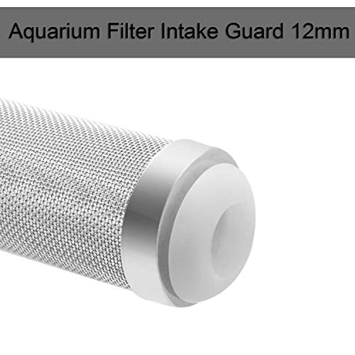 12mm Stainless Steel Aquarium Filter Inflow Inlet Basket Mesh Shrimp Guard for Aquarium Percolator with Fish Pre-Filter Intake Sponge Cover - size: 12mm
