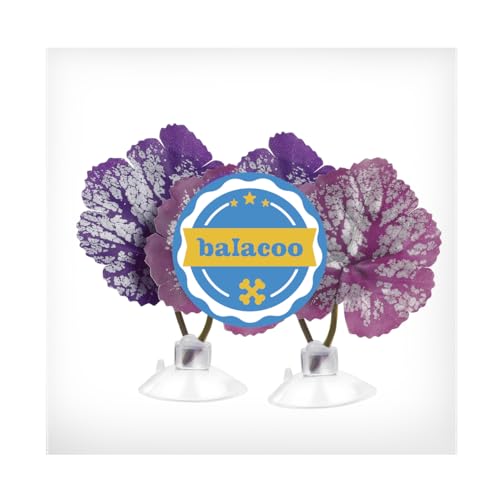 balacoo 2Pcs Betta Fish Leaf Hammock Pad Aquarium Tank Plastic Plants with Suction Cup for Simulating Natural Habitat Spawning Grounds Spot Breeding Resting Bed