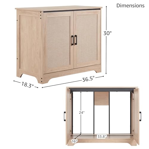 unipaws 20-40 gallon Aquarium Stand, Fish Tank Stand with Storage Cabinet, Wooden Tank Stand for Turtle Tank, Reptile Terrarium, Nature - color: Nature Color