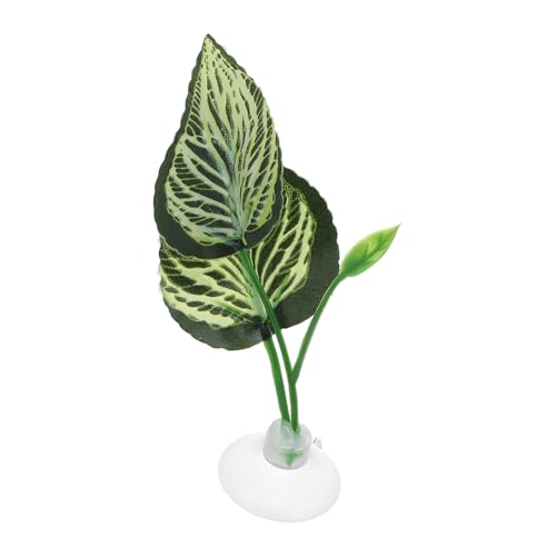 Betta Fish Leaf, Natural Habitat Simulation for Betta Spawnings Grounds, Betta Spawnings Leaves, Resting Bed, Large & Small Leaves, Yellow Green