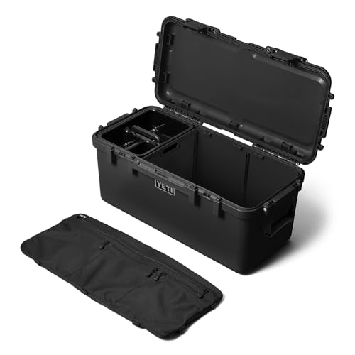 YETI LoadOut GoBox Collection, Divided Waterproof Cargo Case, Dry Box, Camera Case, Fishing Tackle Box - color: Black, size: GoBox 60