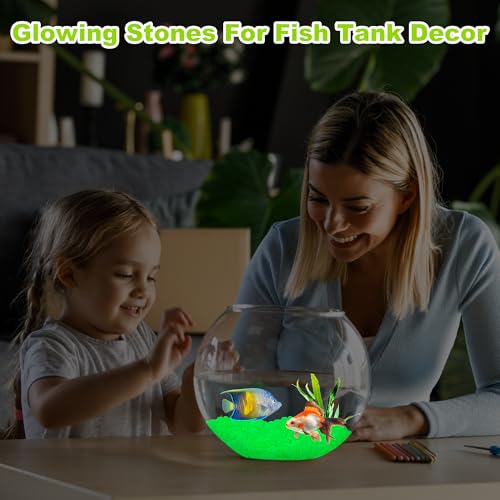 3000pc Glow in Dark Pebbles Glowing Rocks for Garden Outdoor Glow in The Dark Garden Stones Green Fish Tank Rocks Aquarium Rocks Glowing Rocks Outdoor for Driveway Walkway,Green - size: 3000, style: Green