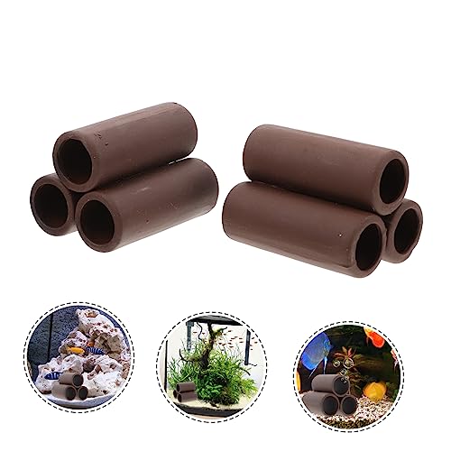 2pcs Shrimp House Clay Pot for Aquarium Decoration Natural Fish Tank Adornment for Freshwater Environments Aquatic Atmosphere Non- Material for Shrimp Breeding