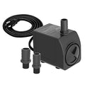Submersible Pump 300GPH Ultra Quiet with Over Heating Protection 6ft High Lift for Fountains, Hydroponics, Ponds, Aquariums & More…