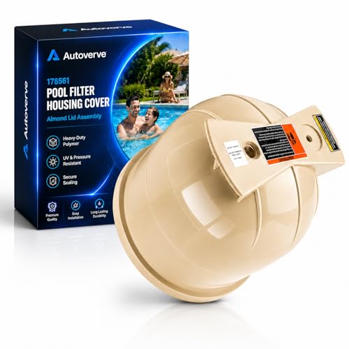 Pool Filter Housing Cover Almond lid Assembly Replacement Parts Fit for Pentair Clean Swimming Pool & Spa CC200 CC150 CC75 200 150 75 Replaces 178561 160317 160318 178555 12IN