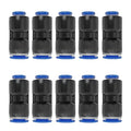 1/4" OD x 3/8" OD Pneumatic quick Connector Push to Connect fittings Straight reducer Union/Coupler (Pack of 10) - size: 1/4" x 3/8", style: Straight Union