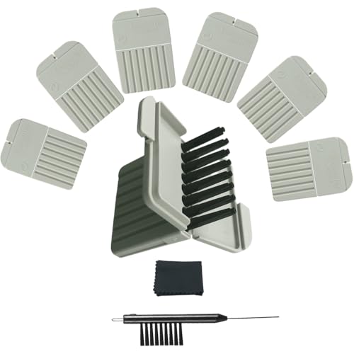 QuickGuard 10962504 Filters for Selected Signia and Connexx Hearing ITE Hearing Aids - Cleaning Brush Kits with Carry Case-6packs