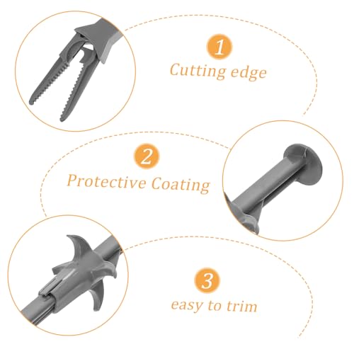 balacoo 3pcs Plastic Aquatic Plant Tongs Curved Tweezers for Fish Tank Plants Ergonomic Design for Easy Trimming and Maintenance for Foreground Care