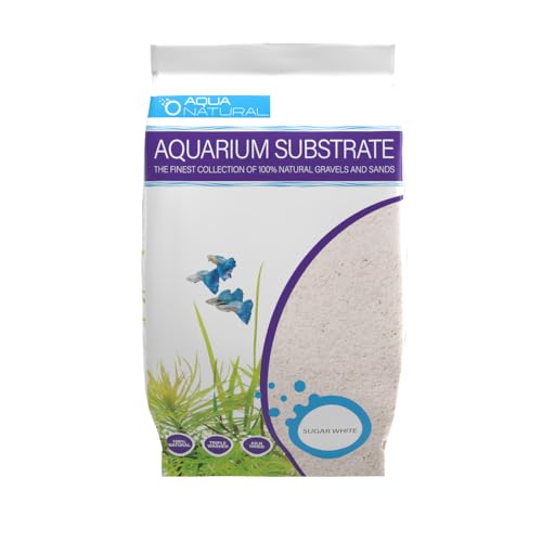 Aqua Natural Sugar White Sand 10lb Substrate for aquascaping, Aquariums, vivariums and terrariums - size: (Pack of 1)
