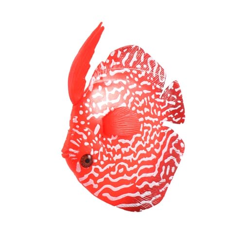 Fish Tank Landscape Ocean Tropical Fish Underwater Ornaments Lionfish Simulation Fish Aquatic Pet Supplies(B,Orange)