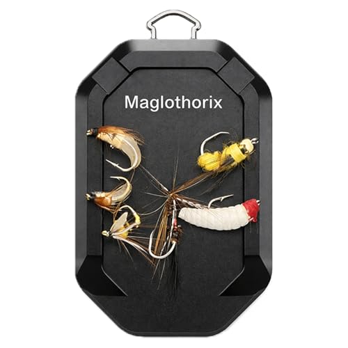 Fly Fishing Accessories Magnetic Fly Patch for Fly Fishing, Quick-Access Holder, Aluminum Card-Style Backplate, Easy Pickup with Wet Hands for Vest, Chest Pack, Waders,or Hat - color: Black