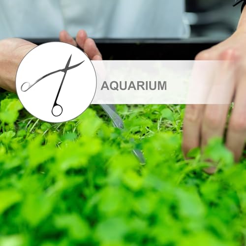 Balacoo Water Grass Trimmer Portable Aquarium Scissor Clipper for Cleaning Aquatic Plants and Aquarium Grass
