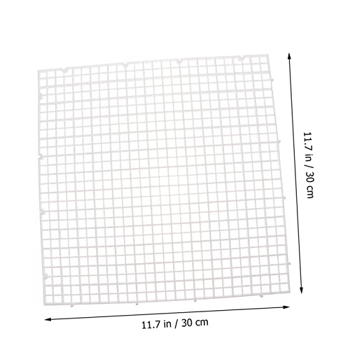 1set Aquarium Isolation Panel Fish Tank Divider Grid Clips and Cable Ties for Fish Separation and Breeding