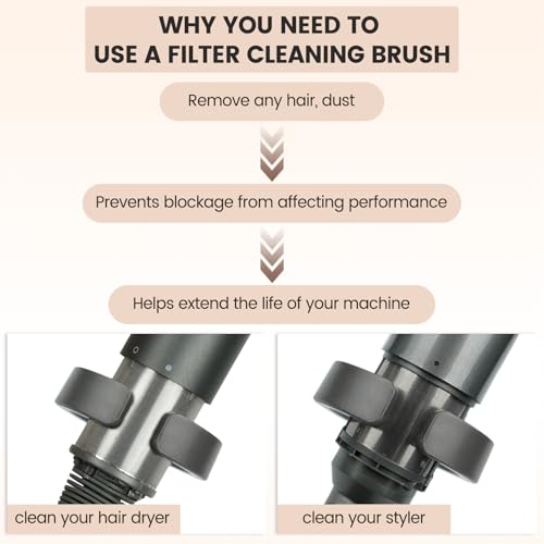 Filter Cleaning Brush Replacement for Dyson Airwrap HS01 HS05 HS08, Part NO. 969760-01