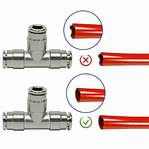 Air Line Kit for Air Spring Bag Suspension Fitting, 20 Feet of Tubing Airbag Line with 1/4 NPT DOT Air Fittings, Elbow Fitting Fit for Air Shock Line Air Suspension in Truck Trailer